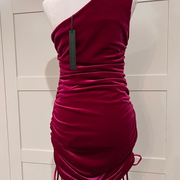 House of Harlow 1960- raspberry velvet cocktail dress NWT - Picture 5 of 5